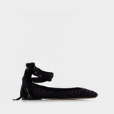 Ballerines The Logo Ribbon - Marc Jacobs - Synthétique - Noir