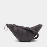 Porte-Monnaie Croissant - Lemaire - Toile - Marron Foncé