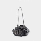 Sac À Main Dumbo.b - OFF WHITE - Cuir - Noir