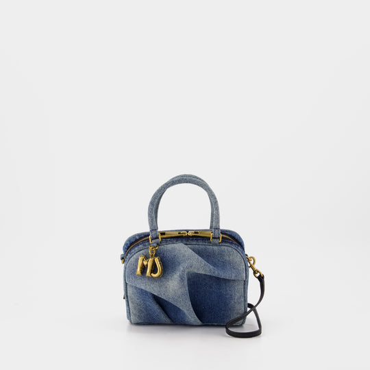 Sac À Main The Micro Bauletto - Marc Jacobs - Coton - Bleu