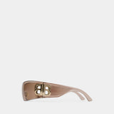 Lunettes De Soleil Bb0359s - Balenciaga - Nylon - Marron