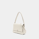 Sac Porté Épaule Charlie - Tory Burch - Cuir - Blanc