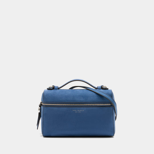 Sac À Main Romy Slim Top Handle - Tory Burch - Cuir - Bleu