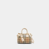 Sac À Main Ll Mini Bowling - Burberry - Coton - Multi