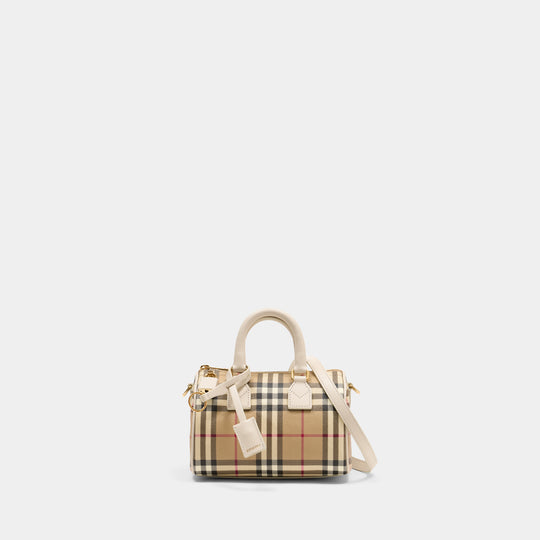 Sac À Main Ll Mini Bowling - Burberry - Coton - Multi