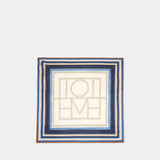 Écharpe Collector - TOTEME - Soie - Bleu