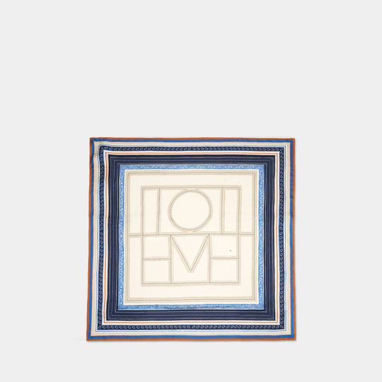 Écharpe Collector - TOTEME - Soie - Bleu