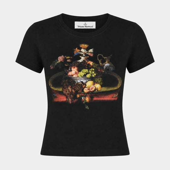 T-Shirt Still Life Orb Baby Peru' - Vivienne Westwood - Coton - Noir