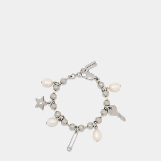 Bracelet Punk Beauty Charm - Marc Jacobs - Métal - Argenté