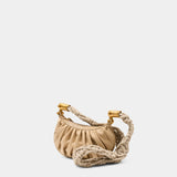 Sac À Bandoulière Ebene Mini - Balmain - Cuir - Beige