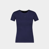 T-Shirt Moon Ss Baby - Marine Serre - Coton - Bleu
