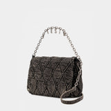 Sac Porté Épaule Charm D Medium - DIESEL - Coton - Noir