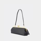 Sac Porté Épaule Kisslock Frame 30 - Coach - Cuir - Noir