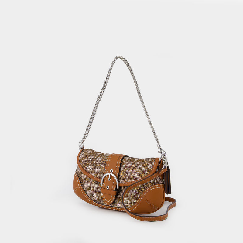 Sac Porté Épaule Signature Soho 25 - Coach - Cuir - Marron