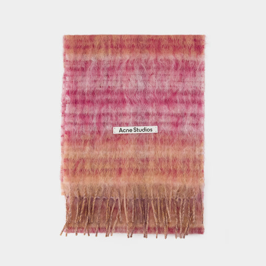 Écharpe - Acne Studios - Laine - Rose
