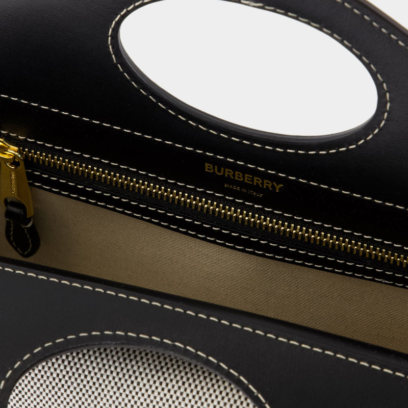 Sac À Main - Burberry - Coton - Noir/Gris