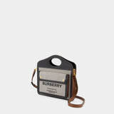 Sac À Main - Burberry - Coton - Noir/Gris
