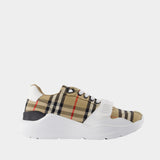 Sneakers Mf Tnr New Regis M Check - Burberry - Coton - Beige
