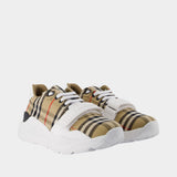 Sneakers Mf Tnr New Regis M Check - Burberry - Coton - Beige