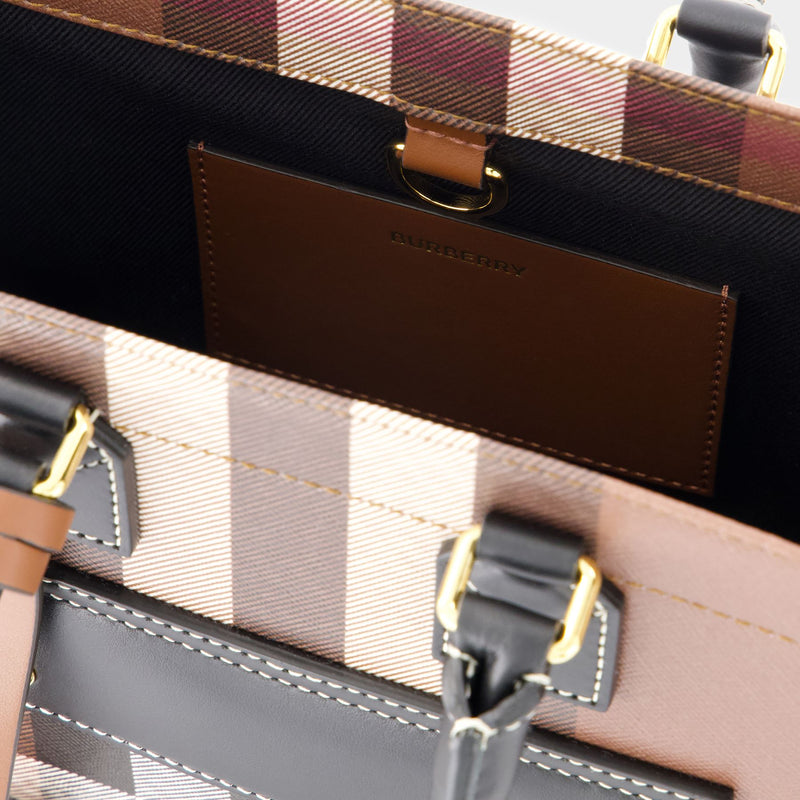 Cabas Mini Freya Gc9 - Burberry - Coton - Marron