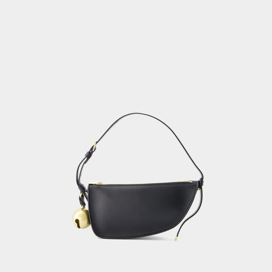 Sac Porté Épaule Mini Shield Sling - Burberry - Cuir - Noir