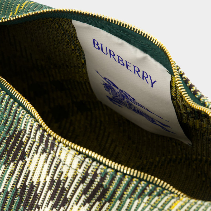 Sac Porté Épaule Medium Peg - Burberry - Nylon - Vert