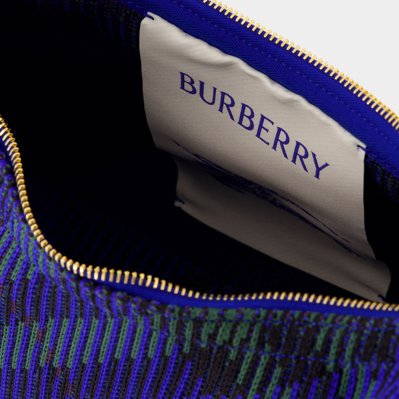 Sac À Main Peg - Burberry - Cuir - Bleu