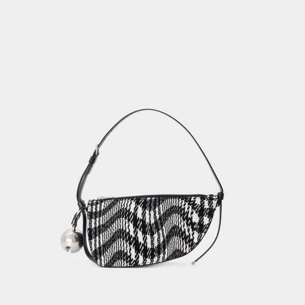 Wallet On Chain Shield Sling Small - Burberry - Coton - Noir