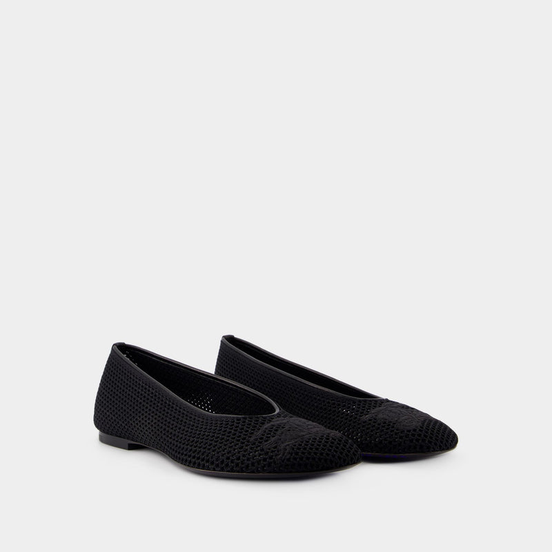 Ballerines - Burberry - Cuir - Noir