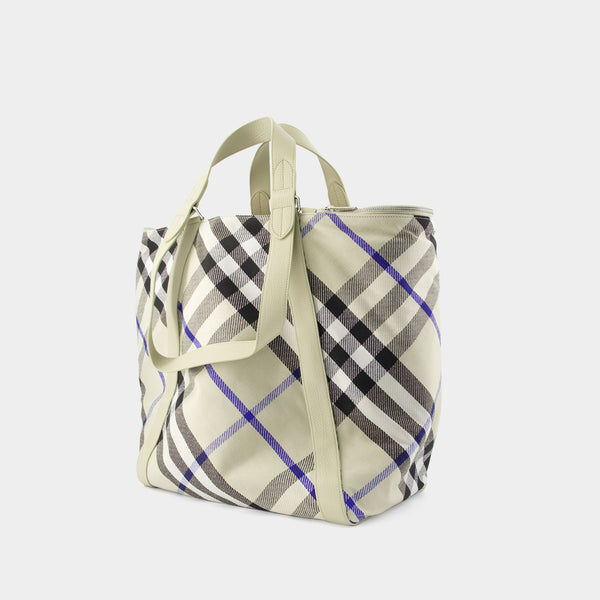 Cabas Medium - Burberry - Synthétique - Neutre