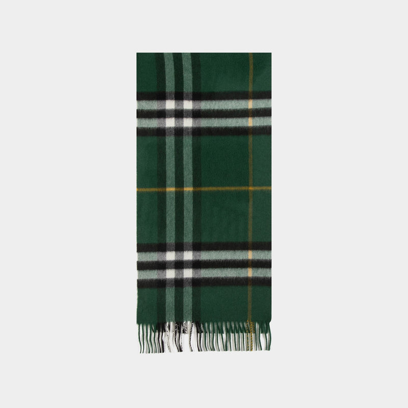 Écharpe Giant Check - Burberry - Cachemire - Vert