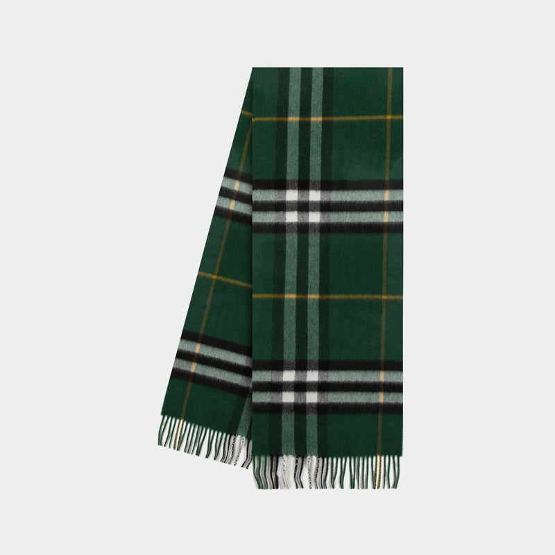 Écharpe Giant Check - Burberry - Cachemire - Vert