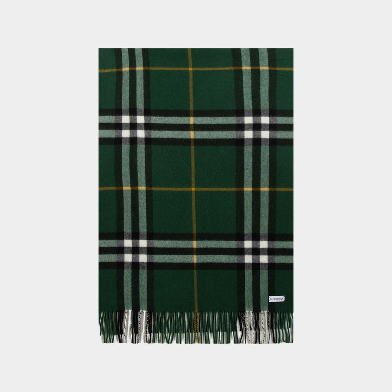 Écharpe Giant Check - Burberry - Cachemire - Vert