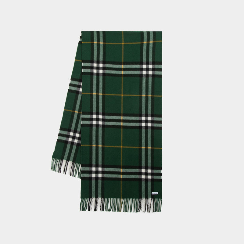 Écharpe Giant Check - Burberry - Cachemire - Vert