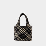 Cabas Check - Burberry - Coton - Noir