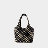 Cabas Check - Burberry - Coton - Noir