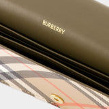 Wallet On Chain Bin - Burberry - Cuir Synthétique - Beige