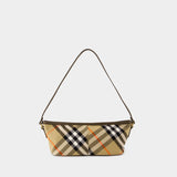 Sac À Main Simple Baguette - Burberry - Coton - Beige