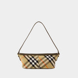 Sac À Main Simple Baguette - Burberry - Coton - Beige