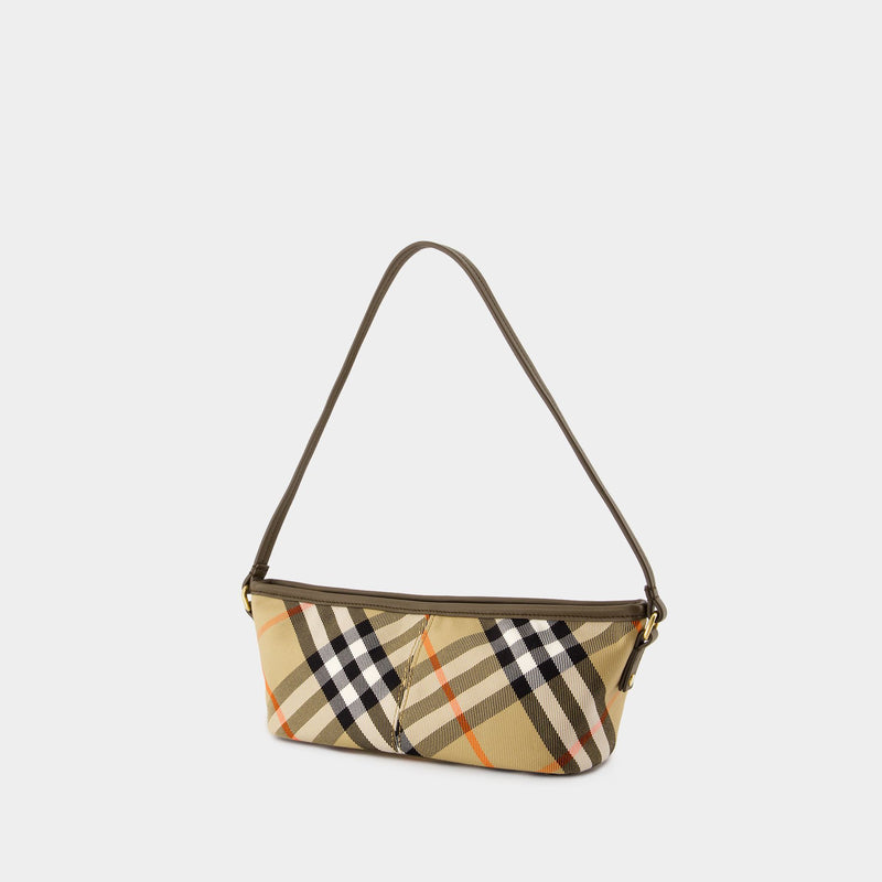 Sac À Main Simple Baguette - Burberry - Coton - Beige