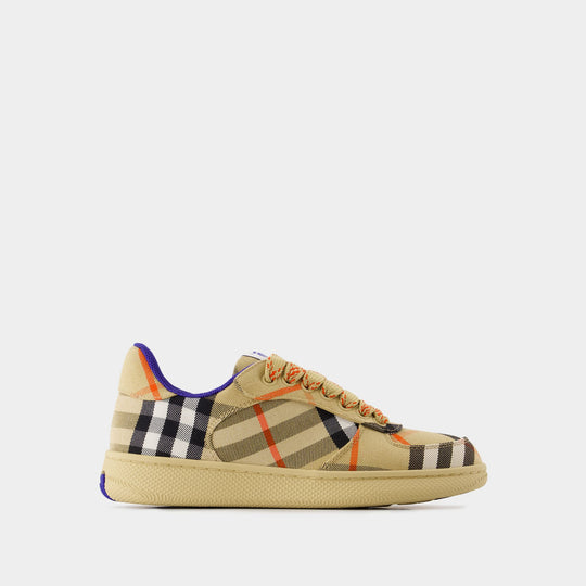 Sneakers Terrace Chk - Burberry - Synthétique - Beige