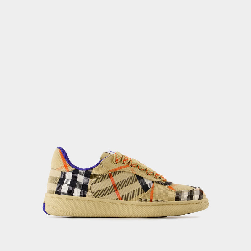 Sneakers Terrace Chk - Burberry - Synthétique - Beige