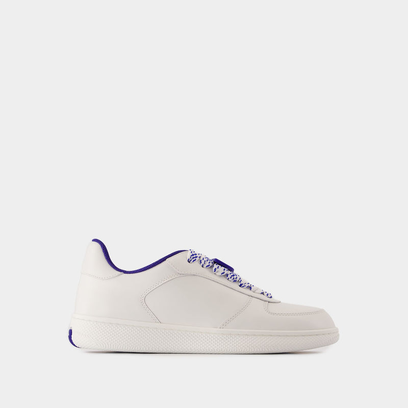 Sneakers Terrace - Burberry - Cuir - Blanc