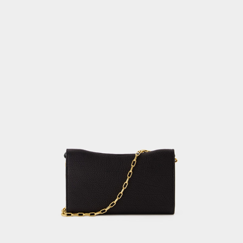 Wallet On Chain Rocking Horse - Burberry - Cuir - Noir