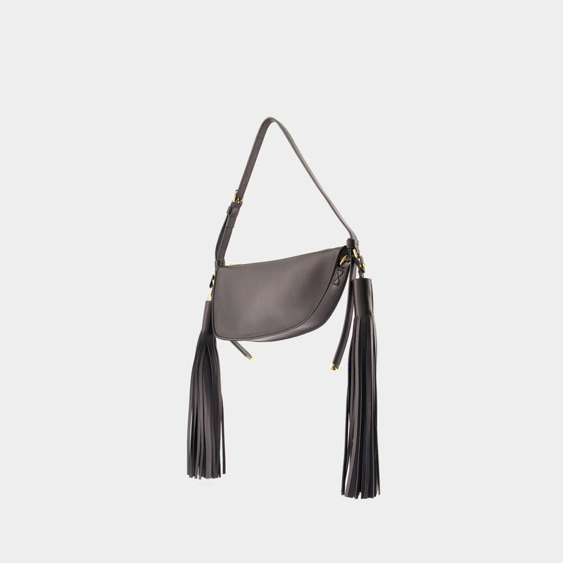 Sac Porté Épaule Mini Shield Sling - Burberry - Cuir - Noir