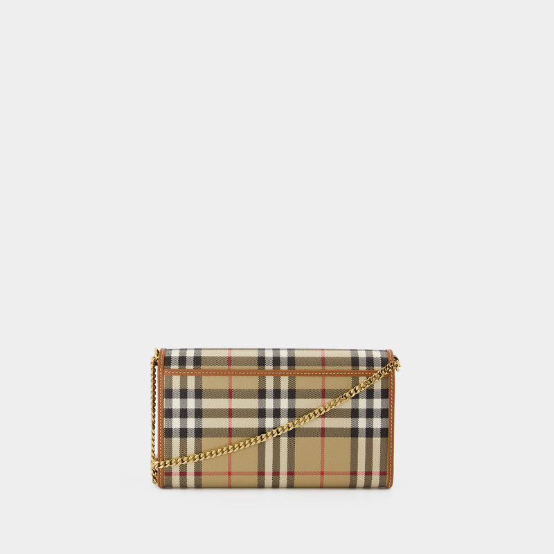 Wallet On Chain Hannah - Burberry - Cuir Synthétique - Beige