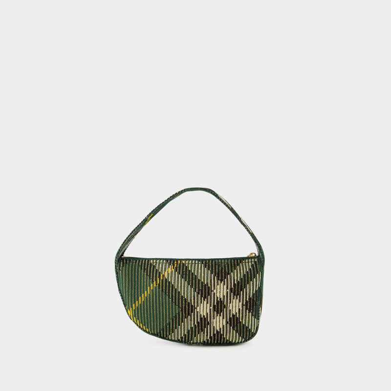 Sac À Main Knit Baguette - Burberry - Nylon - Vert