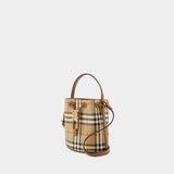 Sac Drawstring Bucket - Burberry - Cuir Synthétique - Marron