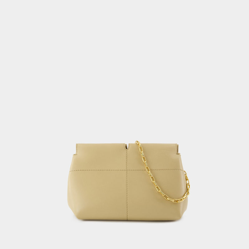 Pochette Snip Small - Burberry - Cuir - Beige