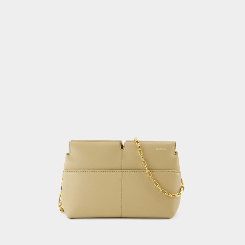 Pochette Snip Small - Burberry - Cuir - Beige